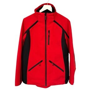 Avalanche Weather Shield Multi-Pocket Red Windbreaker Jacket Women’s Medium